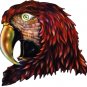 6" printed airbrushed design parrot vinyl decal sticker for any smooth surface.