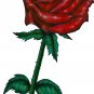 6" printed airbrushed rose flower vinyl decal sticker for any smooth surface.