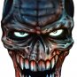 6" printed airbrushed  design skull with evil eyes vinyl decal sticker for any smooth surface.