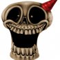 6" printed airbrushed  design party skull vinyl decal sticker for any smooth surface.
