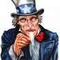 6" printed airbrushed  design uncle sam vinyl decal sticker for any smooth surface.