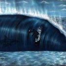 6" printed airbrushed  design surfer vinyl decal sticker for any smooth surface.