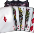 6" printed airbrushed  design royal flush vinyl decal sticker for any smooth surface.