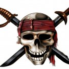 6" printed airbrushed  design pirate (2) vinyl decal sticker for any smooth surface.