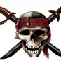 6" printed airbrushed  design pirate (2) vinyl decal sticker for any smooth surface.