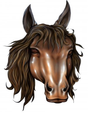 6" printed airbrushed  design horse vinyl decal sticker for any smooth surface.