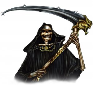 6" printed airbrushed  design grim reaper vinyl decal sticker for any smooth surface.