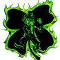 6" printed airbrushed  design fighting irish vinyl decal sticker for any smooth surface.