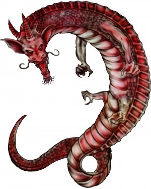 6" printed airbrushed  design dragon vinyl decal sticker for any smooth surface.