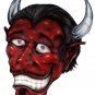 6" printed airbrushed  design devil vinyl decal sticker for any smooth surface.