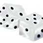 6" printed airbrushed  design dice vinyl decal sticker for any smooth surface.