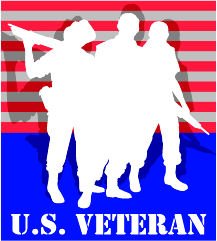6" printed Military veteran army navy marine vinyl decal sticker for any smooth surface.