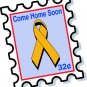 6" printed Military patriotic stamp vinyl decal sticker for any smooth surface.