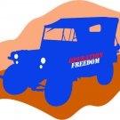 6" printed Military patriotic vehicle vinyl decal sticker for any smooth surface.