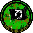 6" printed Military patriotic not forgotten vinyl decal sticker for any smooth surface.