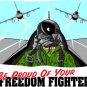 6" printed Military patriotic freedom fighters vinyl decal sticker for any smooth surface.