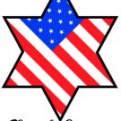 6" printed Military patriotic flag star vinyl decal sticker for any smooth surface.