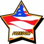 6" printed Military patriotic freedom flag star vinyl decal sticker for any smooth surface.
