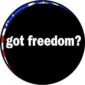 6" printed Military patriotic got freedom? vinyl decal sticker for any smooth surface.