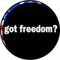 6" printed Military patriotic got freedom? vinyl decal sticker for any smooth surface.