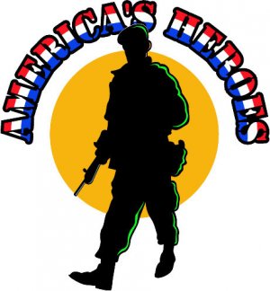 6" printed Military patrotic american heroes vinyl decal sticker for any smooth surface.