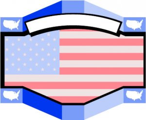 6" printed Military patrotic flag vinyl decal sticker for any smooth surface.