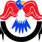 6" printed Military patrotic eagle decal sticker for any smooth surface.
