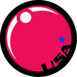 6" printed Military patrotic round pink usa decal sticker for any smooth surface.