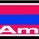 6" printed Military patrotic america red and blue stripes  decal sticker for any smooth surface.