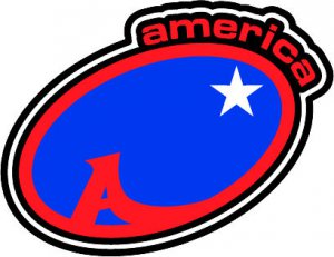 6" printed Military patrotic america blue background  decal sticker for any smooth surface.