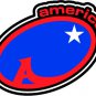6" printed Military patrotic america blue background  decal sticker for any smooth surface.