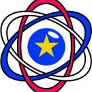 6" printed Military patrotic red white and blue rings decal sticker for any smooth surface.