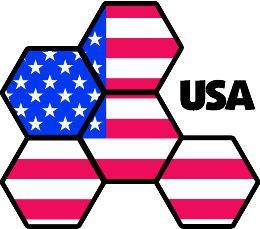 6" printed Military patrotic flag with shapes decal sticker for any smooth surface.