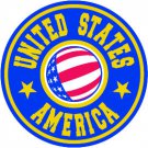 6" printed Military patrotic united states america decal sticker for any smooth surface.