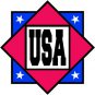6" printed Military patrotic usa red background decal sticker for any smooth surface.