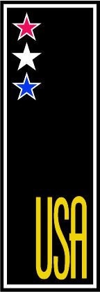 6" printed Military patrotic usa black background decal sticker for any smooth surface.