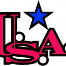 6" printed Military patrotic usa with blue star decal sticker for any smooth surface.
