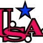 6" printed Military patrotic usa with blue star decal sticker for any smooth surface.
