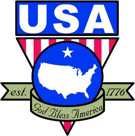 6" printed Military patrotic flag with map decal sticker for any smooth surface.
