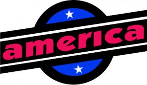6" printed Military patrotic america with round background decal sticker for any smooth surface.