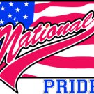 6" printed Military patrotic national pride flag vinyl decal sticker for any smooth surface.
