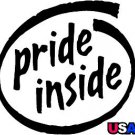 6" printed Military patrotic pride inside USA vinyl decal sticker for any smooth surface.