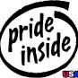 6" printed Military patrotic pride inside USA vinyl decal sticker for any smooth surface.