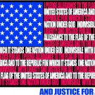 6" printed Military patrotic justice for all flag vinyl decal sticker for any smooth surface.