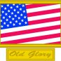 6" printed Military patrotic old glory flag vinyl decal sticker for any smooth surface.