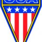 6" printed Military patrotic USA pennant flag vinyl decal sticker for any smooth surface.