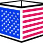 6" printed Military patrotic USA cube flag vinyl decal sticker for any smooth surface.