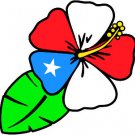 6" printed Military patrotic flower design vinyl decal sticker for any smooth surface.