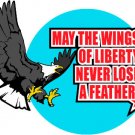6" printed Military patriotic eagle vinyl decal sticker for any smooth surface.