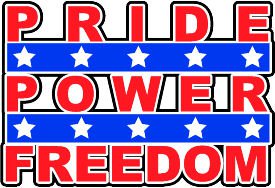 6" printed Military patriotic pride power freedom  vinyl decal sticker for any smooth surface.